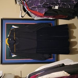 Black velvet high neck modcloth dress